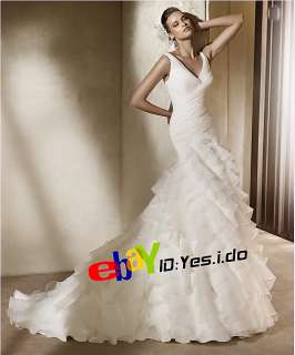   white/ivory wedding dress custom size 2 4 6 8 10 12 14 16 18 20 22 38