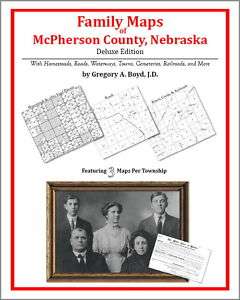 Family Maps McPherson County Nebraska Genealogy NE Plat  