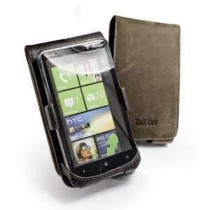   Saddle Leather Case Cover for HTC HD7 / Schubert / HD3 Electronics