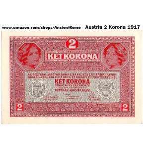  Austria Hungary World War I. Hasburg Empire. Banknote. 2 