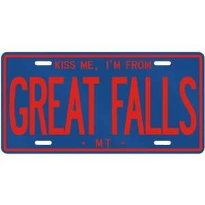 NEW  KISS ME , I AM FROM GREAT FALLS  MONTANALICENSE PLATE SIGN USA 