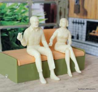 MARX Vintage IMAGINATION Dollhouse People 1967 FATHER AND MOTHER ~ 1 