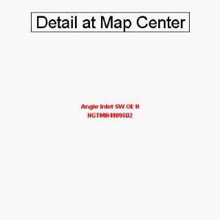 USGS Topographic Quadrangle Map   Angle Inlet SW OE N, Minnesota 
