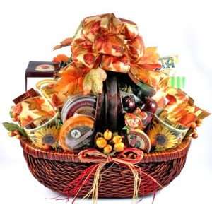 Falls Bountiful Harvest Gourmet Food Gift Basket:  Grocery 
