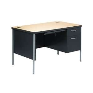   : The HON Company Mentor Series Single Pedestal Desk: Office Products