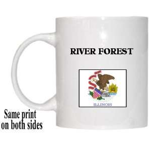  US State Flag   RIVER FOREST, Illinois (IL) Mug 