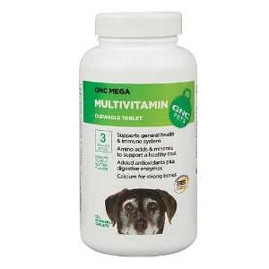  GNC Pets Mega Multivitamin for Senior Dogs   Peanut Butter 