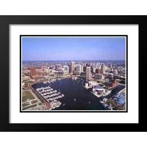   and Double Matted Art 31x37 Baltimore Inner Harbor