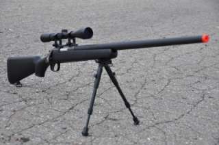 Well Airsoft Sniper 9 X Magnify 500 FPS Scope & Bi Pod  