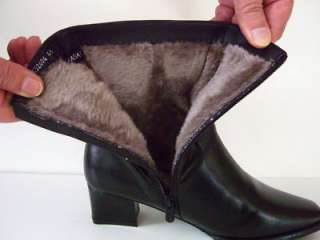 SAADAT ITALIAN Design Black Shoes Boots Women Size 10  