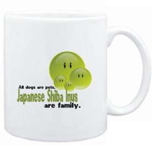  Mug White FAMILY DOG Japanese Shiba Inus Dogs