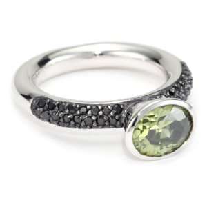 Giorgio Martello Stackable Rings in Sterling Silver with Rhodium and 