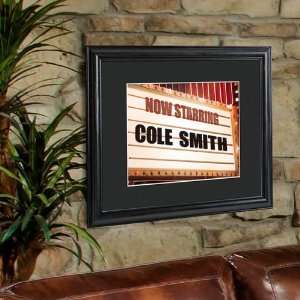 Personalized Theater Marquee Framed Print: Home & Kitchen
