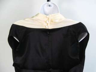 LUISA BECCARIA B&W Silk Sleeveless Dress Size 44  