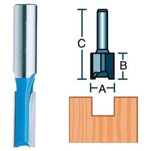  ROUTER BIT 1/2 DOUBLE FLUTED STRAIGHT 1/4 SHANK