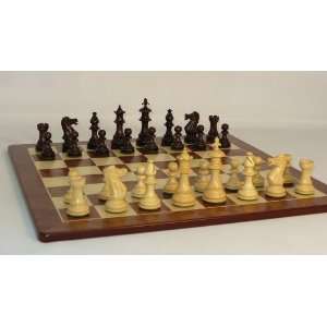   and Boxwood Royal Chess Set with Padauk Maple Board 