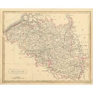  Arrowsmith 1836 Antique Map of Belgium