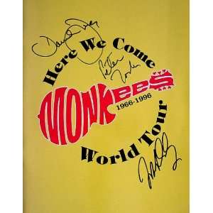  MONKEES Autographed Tour Program 