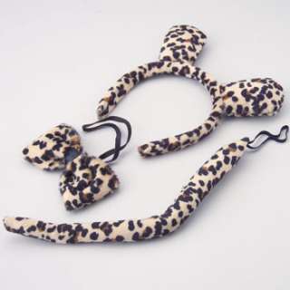 Leopard Tiger Headband Tail Costume Dress up NWT  