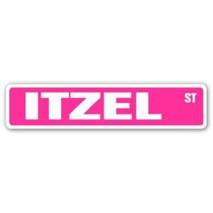 ITZEL Street Sign name kids childrens room door bedroom girls boys 