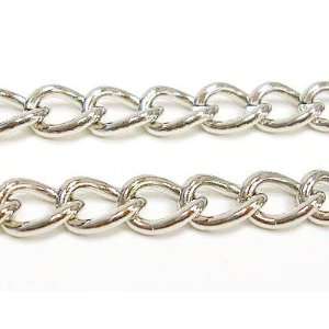  DIY Jewelry Making 1 yard of Iron Chains, Silver Color 