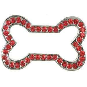  Dickens Closet Create a Collar 10 mm Red Open Bone Charm 