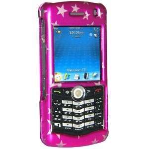 New Amzer Stars Pink Snap On Crystal Hard Case For Blackberry 8120 