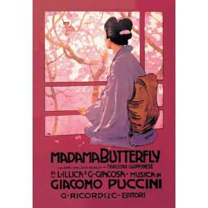 Madama Butterfly 28X42 Canvas Giclee:  Home & Kitchen