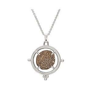  Maccabee Classic 1 Bronze Coin Suspended in Sterling 