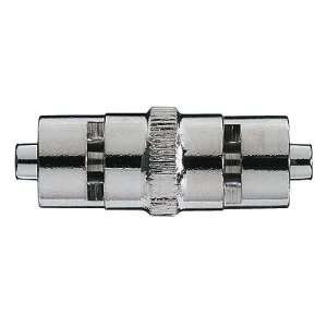 Nickel plated brass fittings, male luer lock x male luer lock:  