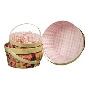  Lang Decorative Basket Set   Pink Hydrangea: Baby