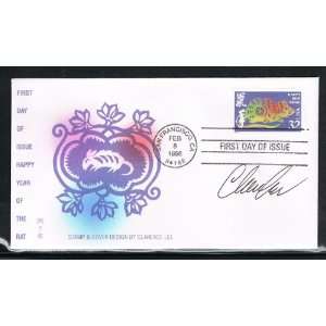   San Francisco on 02/08/1996, Stamp and Cover And AUTOGRAPHED by