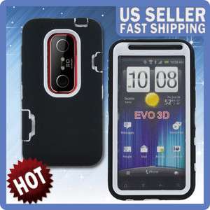 OEM Soft Hard 2 Layers Case Cover for HTC EVO 3D Accessory   High 