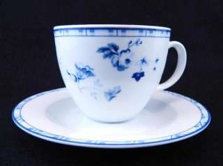 LAURA Ashley SOPHIA Blue & WHITE Floral DISCONTINUED China CUPS 