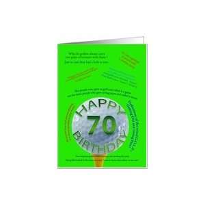  Golf Jokes 70th birthday card Card Toys & Games