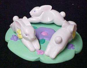 Avon Easter Egg Holder Stand Collection Bunny New  