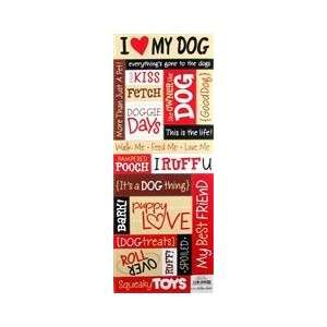  Dog Words Cardstock Stickers: Kitchen & Dining