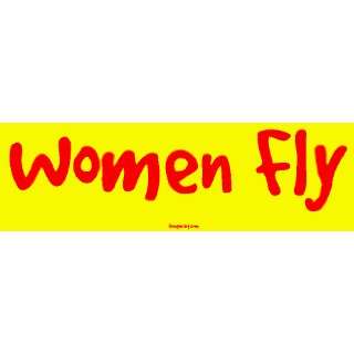  Women Fly MINIATURE Sticker Automotive