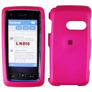 Hot Pink Rubber Feel Snap On Cover Hard Case Cell Phone Protector for 