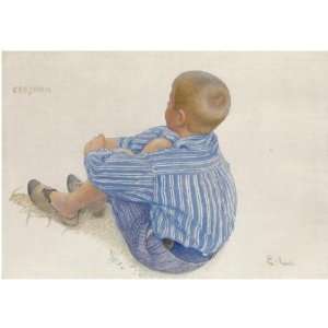  Hand Made Oil Reproduction   Carl Larsson   24 x 24 inches 