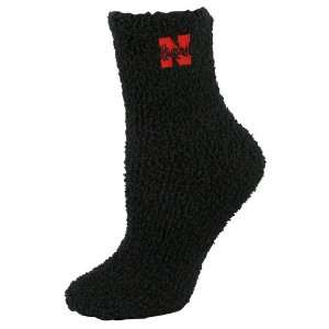 Nebraska Cornhuskers Ladies Black Cozy Socks Sports 