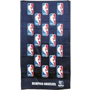  Memphis Grizzlies Navy Blue NBA Bench Towel Sports 