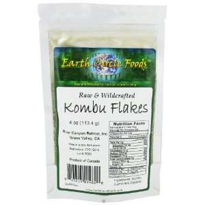 Earth Circle Organics   Kombu Flakes Raw & Wildcrafted   4 oz.:  