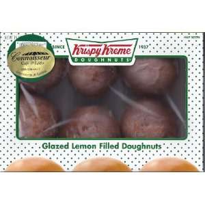 Krispy Kreme Glazed Lemon Filled Doughnuts   (2) Half Dozen Boxes 