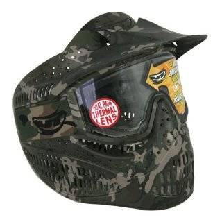 JT Elite HeadShield Single Paintball Mask (Black)  Sports 