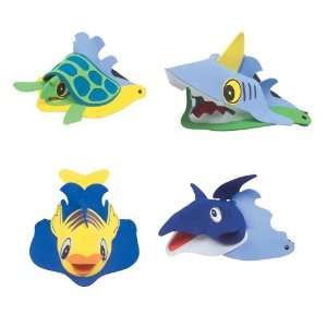   Animal Visors ~ Foam ~ New ~ Dolphin, Turtle, Shark, Fish: Toys