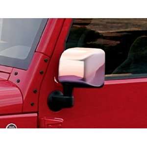  2007 2012 Jeep Wrangler Chrome Mirror Covers: Automotive
