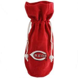  Cincinnati Reds Red Velvet Wine Bottle Bag: Sports 