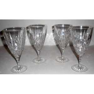    4 Lead Crystal Footed Glasses By Princess House: Everything Else