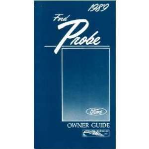  1989 FORD PROBE Owners Manual User Guide 